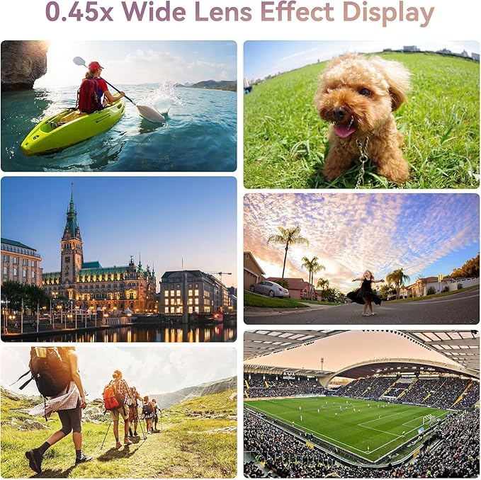 MIAO LAB 2-in-1 Phone Camera Lens Kit, 12.5X Macro + 0.45X Wide Angle (140°) Cell Phone Clip-on Lens for iPhone/Android, Includes Travel Bag - Image 4
