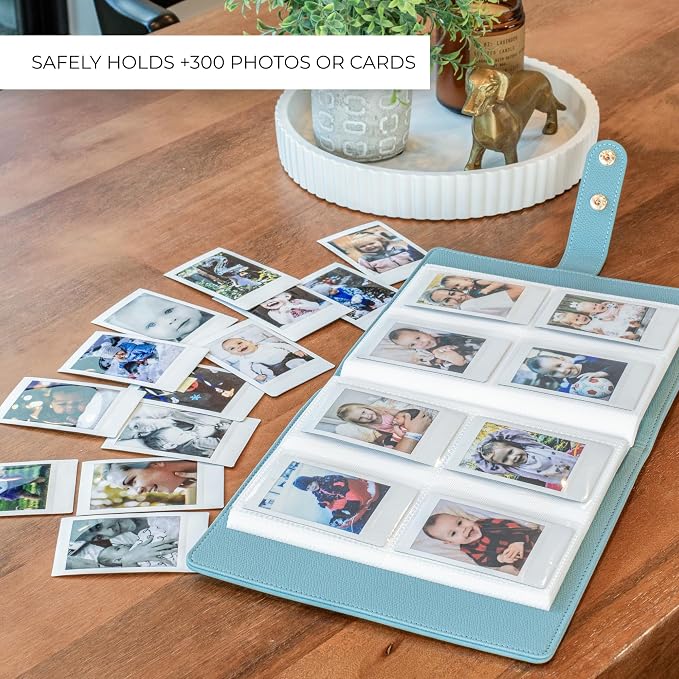 Beautiful Photo Album for 2x3 in Polaroid Photos - Instax Mini Compatible | Safely Holds Your 300+ Pictures of Unique Memories - The Perfect Book to Store Pictures or Trading Collection Cards - Image 5