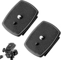 2-Pack Universal 43x43mm Quick Release Plate Set for Velbon Tripods, Compatible with CX-444, CX-888, CX-460, DF-50 - Durable, Easy-to-Use Quick Release System for Efficient Photography by Voganacee