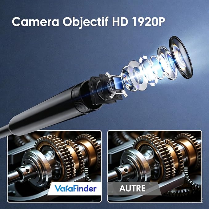Endoscope Camera,16.4FT,8mm Inspection for iOS and Android (Single-Lens) | 1920P HD Borescope Camera with 8 Adjustable LED, IP67 Waterproof - Image 4