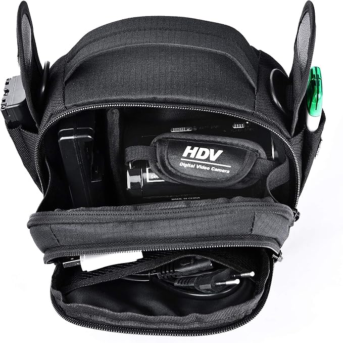 FOSOTO Camcorder Cases Bag Compatible Canon VIXIA HF Panasonic Video Camera | for Canon VIXIA HF R800 R700,Sony HDR-CX405 CX675 CX670 SR12 FDRAX53,Panasonic HC-V770 HC-V180 HD - Image 4