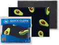 Microfiber Wholesale Quick Cloth Glasses Cleaning Cloths 5x7 Avocado 2-Pack | with Case | Double-Sided Lens Cleaner for Eyeglasses, Camera, Screens & Glass | Reusable Microfiber Glass Polishing Cloths by MicrofiberWholesale
