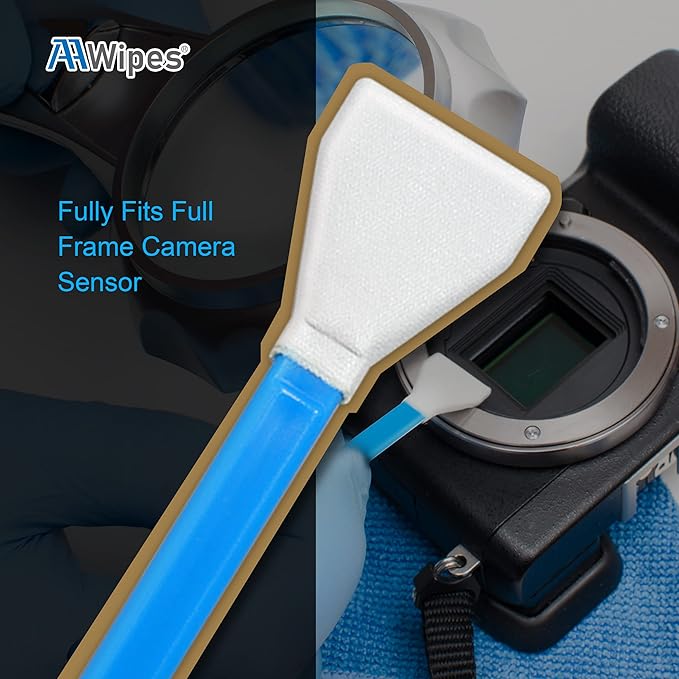 AAwipes Sensor Cleaning Swabs 16mm for APS-C Sensors DDR DSLR or SLR 20pcs | 20 Sensor-Cleaning Swabs, 16 Mm Wide, For APS-C DSLR Or SLR Camera Sensors And Routine Precision Camera Maintenance - Image 3