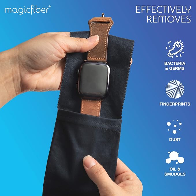 MagicFiber Soft Microfiber Glasses & Sunglasses Pouch Case, Eyeglass Bag | Built-In Cleaning Cloth, Slim Eye Sleeve or Jacket for Men & Women, Reading Glasses - Image 7