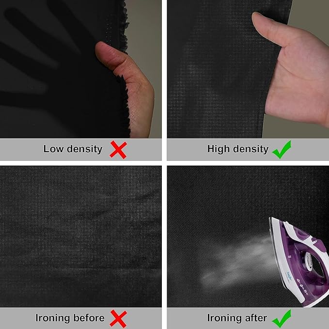 Aimosen 10x10 FT Black Backdrop Background for Photography, Large Photo Backdrop Curtain Drapes, High Density Polyester Fabric Screen for Party Portrait Photoshoots Booth Video Studio - Image 7
