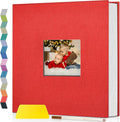 Popotop Photo Album Self Adhesive with Picture Display Window,60 Pages DIY Scrapbooking Supplies Kit for 4x6 8x10 Picture,Linen Cover Memory Book for Baby Wedding, with Scraper and Metallic Pen by Popotop