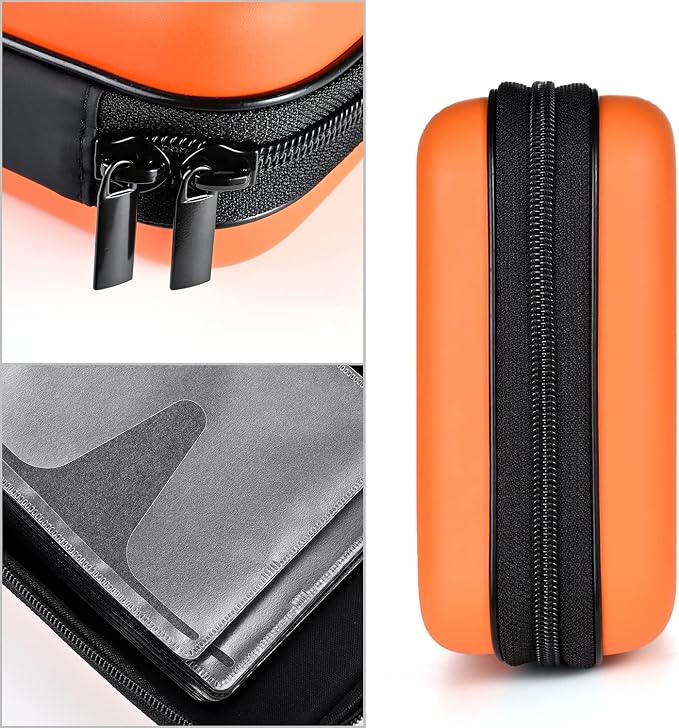 alavisxf xx CD Case, 48 Capacity Protective Zipper Disc Wallet for Car | EVA Shock-resistant, Lightweight Portable, DVD Blu-ray Storage Organizer, Scratch-Resistant Sleeves, for Home Office Travel - Image 3
