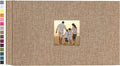 potricher Photo Album 4x6 Pictures, 100 Pockets, Linen Cover, Khaki | Linen Cover, Front Window, Large Capacity 4x6 Picture Albums, Photo Book for Family, Wedding, Anniversary, Baby, Keepsake by potricher