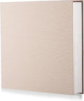 Light Beige Photo Album Self Adhesive Scrapbook Album for 4×6 Photos/Pictures DIY Linen Cover Album 15 Sheets/30 Blank Pages for Family Wedding, Birthday, Christmas, Anniversary by HoneyTolly