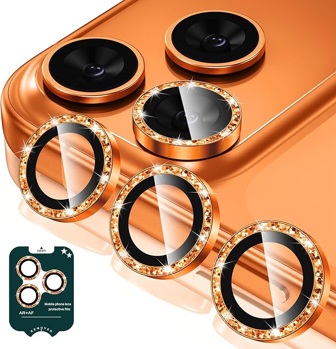 Tensea Camera Lens Protector Compatible for iPhone 17 Pro Max/17 Pro/15 Pro Max/15 Pro/16 Pro Max/16 Pro/14 Pro Max/14 Pro, Metal Tempered Glass Cover Camera Screen Protector Accessories,Case Friendly by Tensea