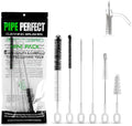 Pipe Perfect Mini Brush Set – 7-Piece Precision Cleaning Kit for Small & Hard-to-Reach Areas | Micro Detail Brushes for Glass, Metal & Silicone | Scratch-Safe, Durable & Reusable (Mini Pack) by StemClenz
