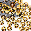 Jollin Hotfix Rhinestones Flatback Crystal Gems 2.4mm SS8, Gold Hematite | 2880pcs Hot Fix Crystals Glass Rhinestones for Bedazzling, Crafting, Clothes, Shoes & Accessories DIY Decoration by Jollin