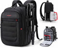 BAGSMART Camera Bag for DSLR, Waterproof Camera Backpacks for Photographers, Camera Case with Laptop Compartment-14 Black by BAGSMART