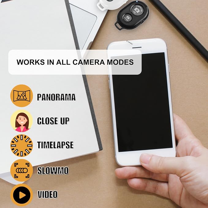 2X CamKix Camera Shutter Remote Control with Bluetooth Wireless Technology - Create Amazing Photos and Videos Hands-Free - Works with Most Smartphones and Tablets (iOS and Android) - Image 3