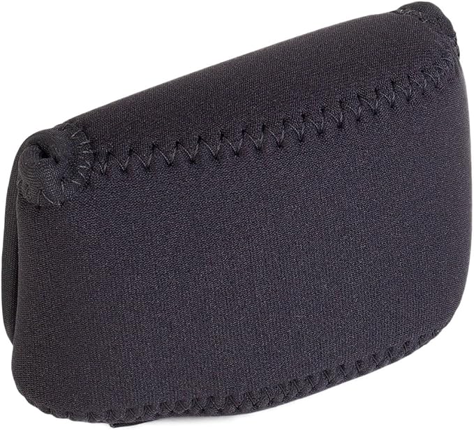 OP/TECH USA Soft Pouch – Compact digital camera case, lightweight accessories pouch, sleek neoprene sleeve for DSLR, perfect for backpacks & travel – durable protection in style D-Micro | Black by OPTECHusa