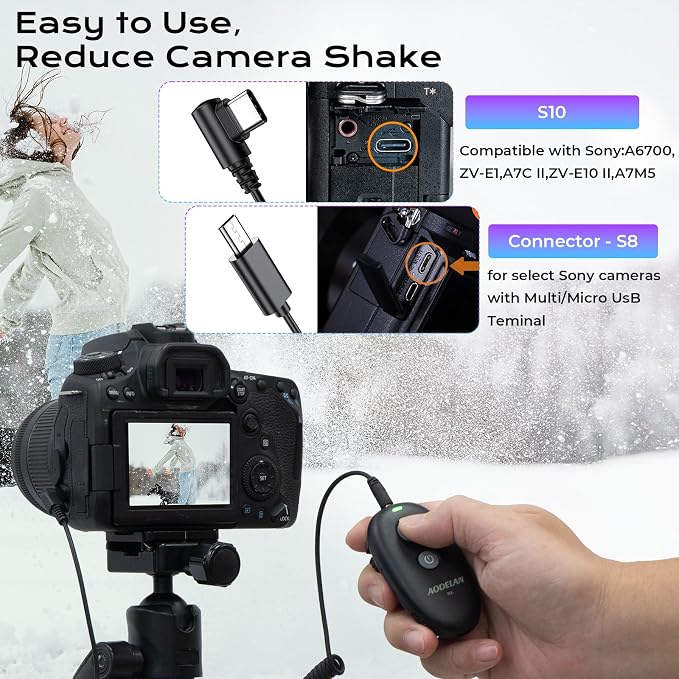 Upgraded Rechargeable USB-C Camera Wireless Shutter Release Remote Control - Image 7