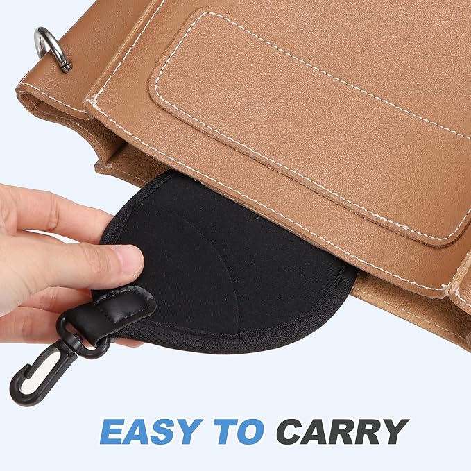 PATIKIL 37mm Lens Filter Case, 2PCS 2 Pockets Camera Filter Carry Bag Nylon Shockproof Camera Filter Lens Protector Pouch for Photography Round Circular Square Filters Storage, Black - Image 5