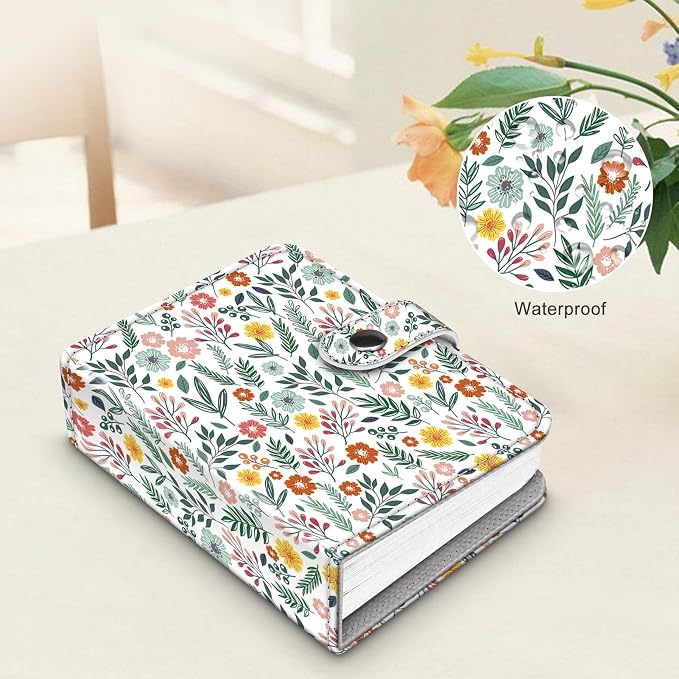 Fintie Mini Photos Album Book for 2x3 Inch Films - 52 Pockets Small Albums | For Fujifilm Instax Mini, Polaroid Hi-Print Pictures, Portable Kpop Photocard Holder, Travel Memory Book, Spring Bloom - Image 7