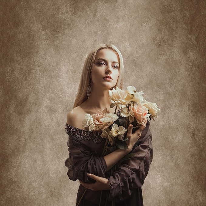 5x7ft Brown Backdrop for Photography Abstract Textured Vintage Brown Photo Backdrop Portrait Photo Studio Prop Background for Photoshoot Photo Parties Video Studio Backdrops Prop - Image 4