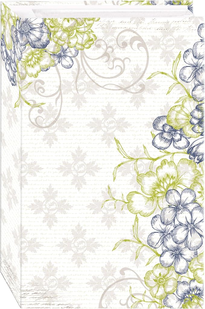 3-Ring Photo Album 504 Pockets Hold 4x6 Photos, Cobalt Breeze Design by PioneerPhotoAlbums