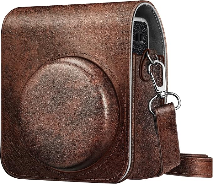 FINTIE Protective Case for Fujifilm Instax Mini 40 Camera | Camera Travel Bag, Adjustable Shoulder Strap, Snap Closure, Removable Front Cover, Daily Protection, Vegan Leather by Fintie