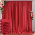 40ft x 10ft Wrinkle Free Red Backdrop Curtains for Parties, Polyester Photo Backdrop Drapes 8 Panels 5x10ft for Weddings Birthday Party Christmas Photography Background for Backdrop Stand by Outpain