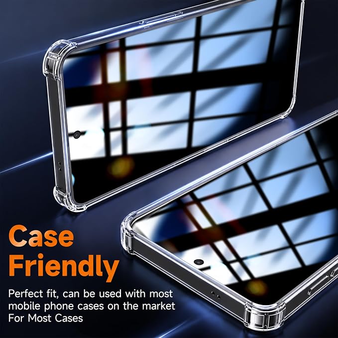 2+2 Pack for Samsung Galaxy S26 Plus / S26+ Privacy Screen Protector | Ultrasonic Fingerprint Unlocking, Easy installation, Anti Spy, 9H Hardness Glass, Camera Lens Protector - Image 5