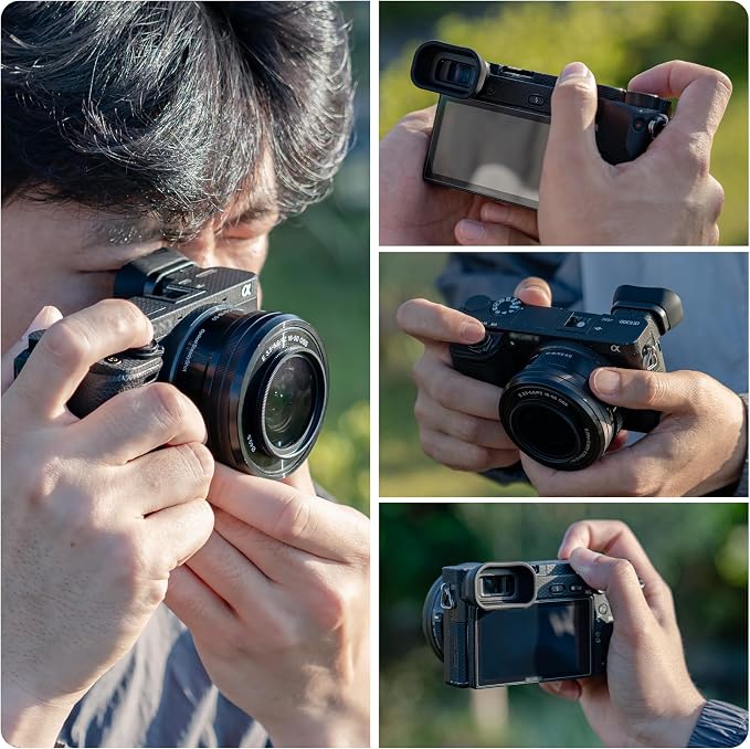 Extended Replace Sony FDA-EP10 Camera Eyecup Viewfinder for A6300 A6100 | Soft Silicon,Camera Eye Cup Eyepiece Eyeshade Protector,for Sony A6000 A6100 A6300 - Image 7