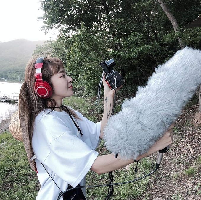 Micolive Microphone Windshield Blimp Windscreen Style Protect Cage and Shock Mount Suspension System Compatible with Rode NTG1 NTG2 NTG3 NTG4+ AT875R Line MKE 600 Series Shotgun Microphones etc - Image 9