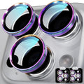 YWXTW Camera Lens Protector for iPhone 16 Pro/iPhone 16 Pro Max, [1 Step Installation Tray] Tempered Glass Screen Protector Metal Individual Camera Cover Accessories Case Friendly (Coloured-2Pack) by YWXTW