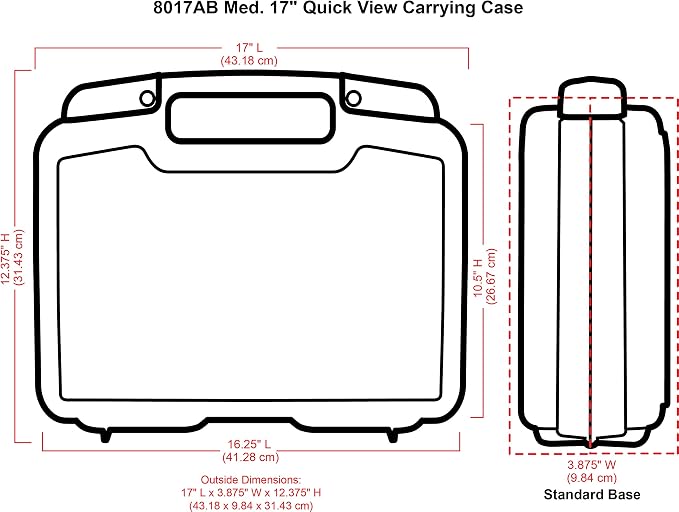 ArtBin 8017AB 17 inch Quick View Carrying Case, Portable Art & Craft Organizer with Handle, [1] Plastic Storage Case, Translucent - Image 3