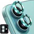 Designed for iPhone 16 and 16 Plus Camera Lens Protector, Metal Lens Cover 9H Tempered Glass Camera Cover Anti Scratch Shockproof Screen Protector by Hsefo