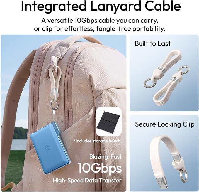 ULANZI DC01 Memory Card Case & USB-C Reader, 4 SD + 4 TF Slots | 312MB/s UHS-II, Dual-Slot Read, Aluminum Folder Magnetic Case with Lanyard Cable, 2.19oz Portable for Photographer - Image 8