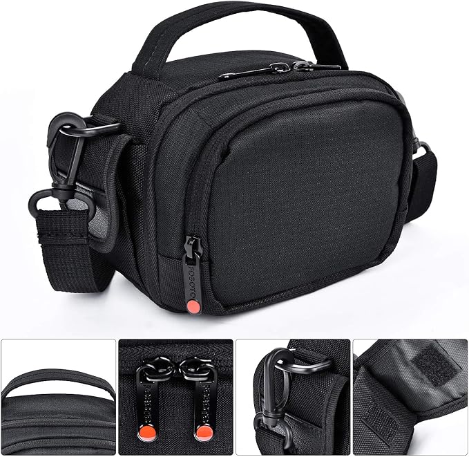 FOSOTO Camcorder Cases Bag Compatible Canon VIXIA HF Panasonic Video Camera | for Canon VIXIA HF R800 R700,Sony HDR-CX405 CX675 CX670 SR12 FDRAX53,Panasonic HC-V770 HC-V180 HD - Image 2
