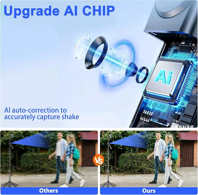 Auto Face Tracking Tripod for iPhone with Light 63” Selfie Stick Tripod Stand Follows Your Movement 360° Phone Camera Tripod with Wireless Remote for Content Creator Vlog Live Stream Video Recording - Image 2