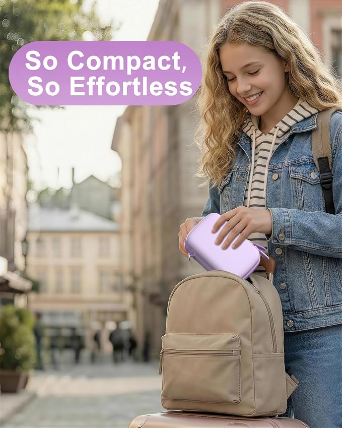 ProCase Digital Camera Case for KODAK Pixpro, Compact Travel Bag -Violet | Vlogging Camera for CAMKORY/Lecran/Lecnippy/Froitx/aycy/FJFJOPK/KODAK PIXPRO FZ55/FZ45 4K, Mesh Pocket for Batteries, SD Card - Image 7