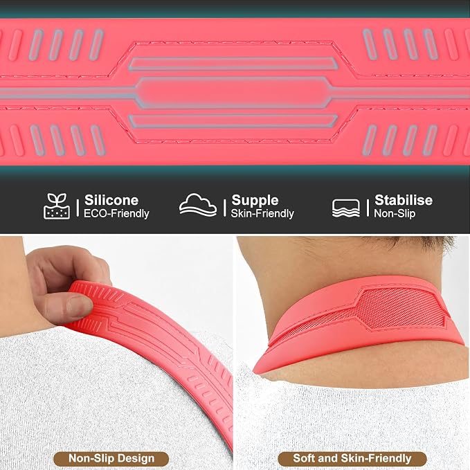 FIEIL Neck Strap Silicone Camera Straps - Padded Camera Strap, 1.5" Wide Adjustable Nylon Shoulder Strap - Compatible with Canon, Nikon, Sony, and More DSLR and Mirrorless Cameras (Fuchsia) - Image 6