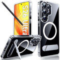 LeYi for Samsung Galaxy-S26-Ultra Case with Stand: for Magsafe Funda para s 26 s26ultra Phone Cover Clear Rugged Slim Fit Heavy Duty Women Magnetic Metal Kickstand Military Grade Samsungs26 Ultra by LeYi