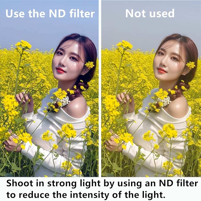 ND Filter for iPhone 17/16/15/14 Pro/Pro Max, 52mm Neutral Density Lens | Stop blown-out concert shots. Adjust ND2-400 for silky waterfalls & cinematic video on any phone. - Image 3