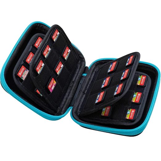 ButterFox 45+12 Switch Game Case for Nintendo Switch (45 physical+12Micro SD digial slots), Switch Game Card Storage Holder or SD Memory Card Case (45 Blue/Black) - Image 3
