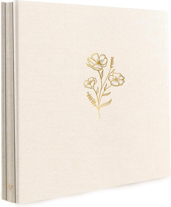 Holoary Photo Album 4x6 600 Photos 5 Pictures Per Page, 600 Pockets 4”x6” Picture Album, Linen Fabric Cover Big Picture Book for Photos, 4x6 Photo Albums for Family Weddings Travel Memories(Beige) by Holoary