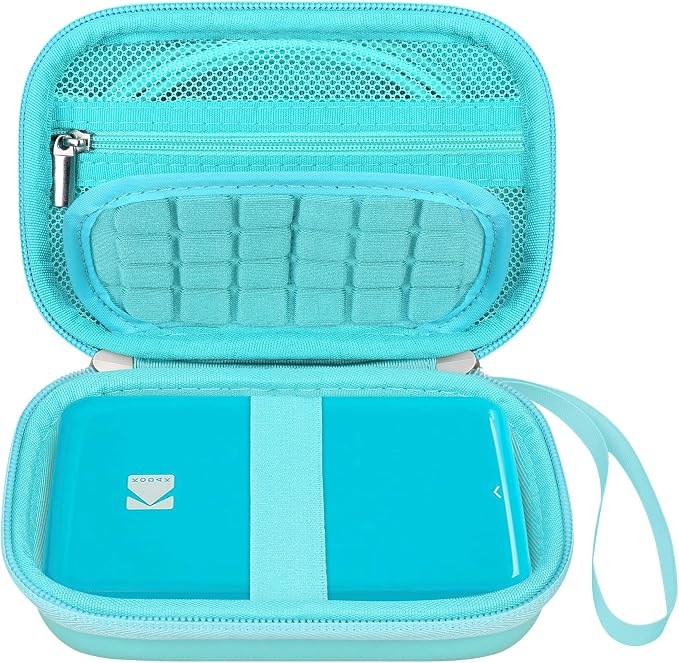 Elonbo Camera Carrying Case for KODAK Step Instant Smartphone Photo Printer | KODAK Step Portable Mini Color Wireless Mobile Printer Hard Travel Bag, Instant Color Picture Printer Storage Holder, Green+ by Elonbo