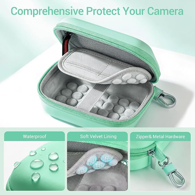 CoBak Carrying & Protective Case for Digital Camera,CAMKORY/Lecran/Duluvulu | for KODAK FZ55,FZ245,PIXPRO C1,WPZ2/Canon PowerShot ELPH 360/Sony DSCW800,DSCW830/Krlun/Lecnippy/Nsoela/VAHOIALD FHD 1080P - Image 4