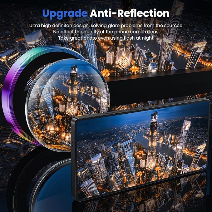 WSKEN for Samsung Galaxy S25 Ultra Camera Lens Protector - Ultra Thin | Case Friendly, 9H Shatterproof Tempered Glass, Anti Scratch Metal Circle, Camera Screen Protector Cover Accessories, Colorful - Image 2