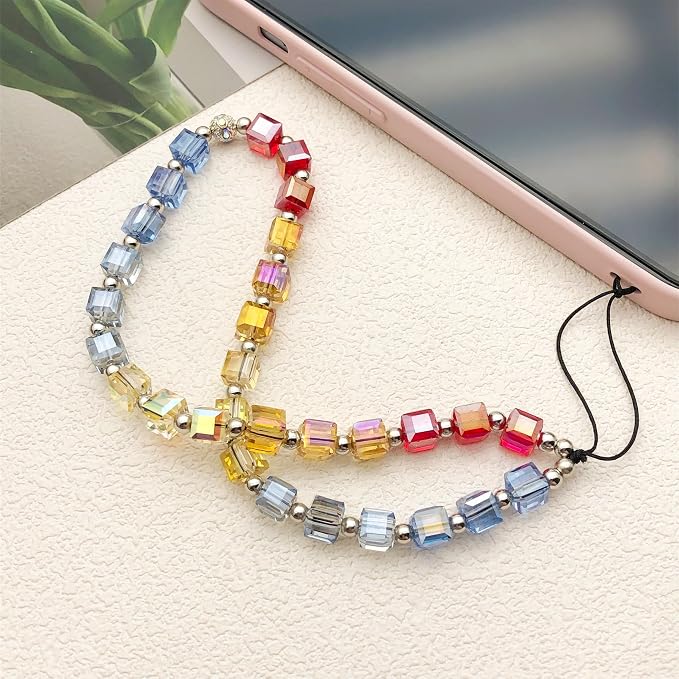 Beaded Camera Wrist Strap Cute Digital Camera Charm Lanyard Phone Chain Keychain Beaded Phone Lanyard Bag Charm - Image 6