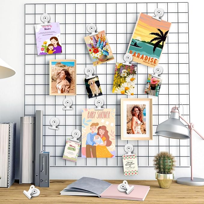 20 Pack Refrigerator Magnets, White Magnetic Clips Whiteboard Magnets, Magnet Clips Heavy Duty Fridge Magnets for Photo Displays, Home, Office, Classroom - Image 6