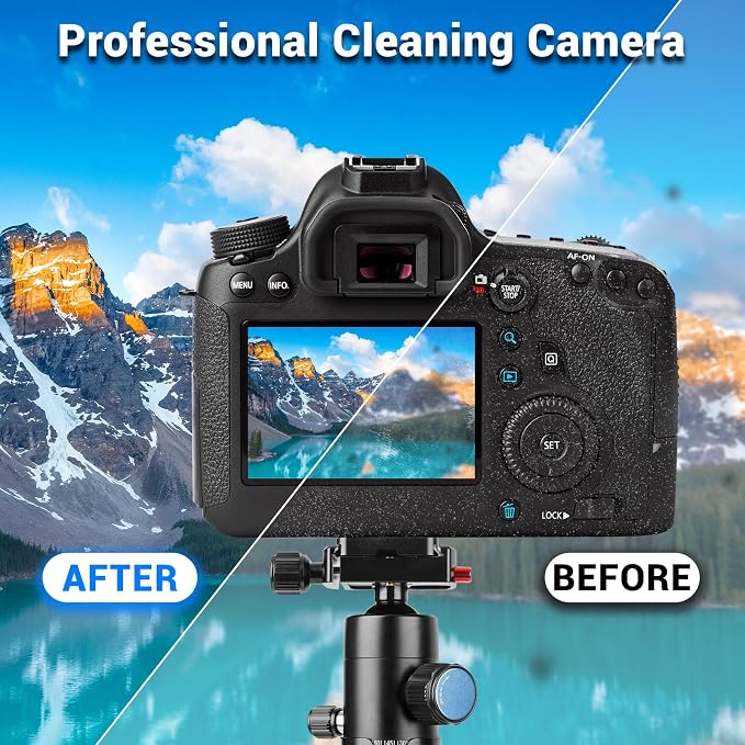 Aispour Camera Lens Cleaning Kit, 10-in-1 Camera Cleaning Kit | Camera Lens Cleaner and Camera Accessories, Includes Lens Cleaning Kit/Lens Cleaner/Lens Cleaning Pen/Soft Brush - Image 5