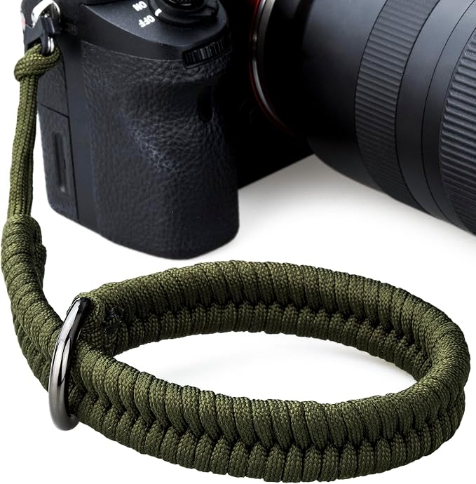 Paracord Camera Wrist Strap Lanyard-Quick Release for DSLR Mirrorless Green | Adjustable wrist size,High-strength paracord material, lightweight 1.16oz, secure metal clasp,Fits Canon Nikon Sony Fuji - Image 9