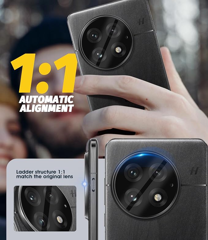 Orzero (3 Pack) Camera Lens Protector Compatible for OnePlus 13, Protector de Cámera Tempered Glass 9H Precise Camera Cutouts High Definition Anti-Scratch Does Not Affect Night Shots and Flash - Image 4