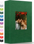 Artfeel Photo Album 4x6 with 300 Pockets,Slip-in Picture Albums,Linen Cover Memory Book with Front Window,White Page Vertical Photo Book for Wedding,Family,Anniversare,Baby,Vacation by Artfeel